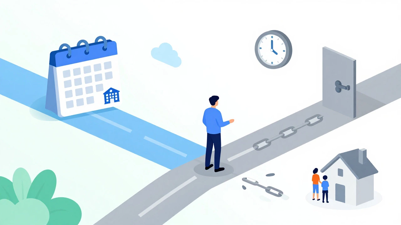 Illustration comparing rigid schedules with flexible online learning paths