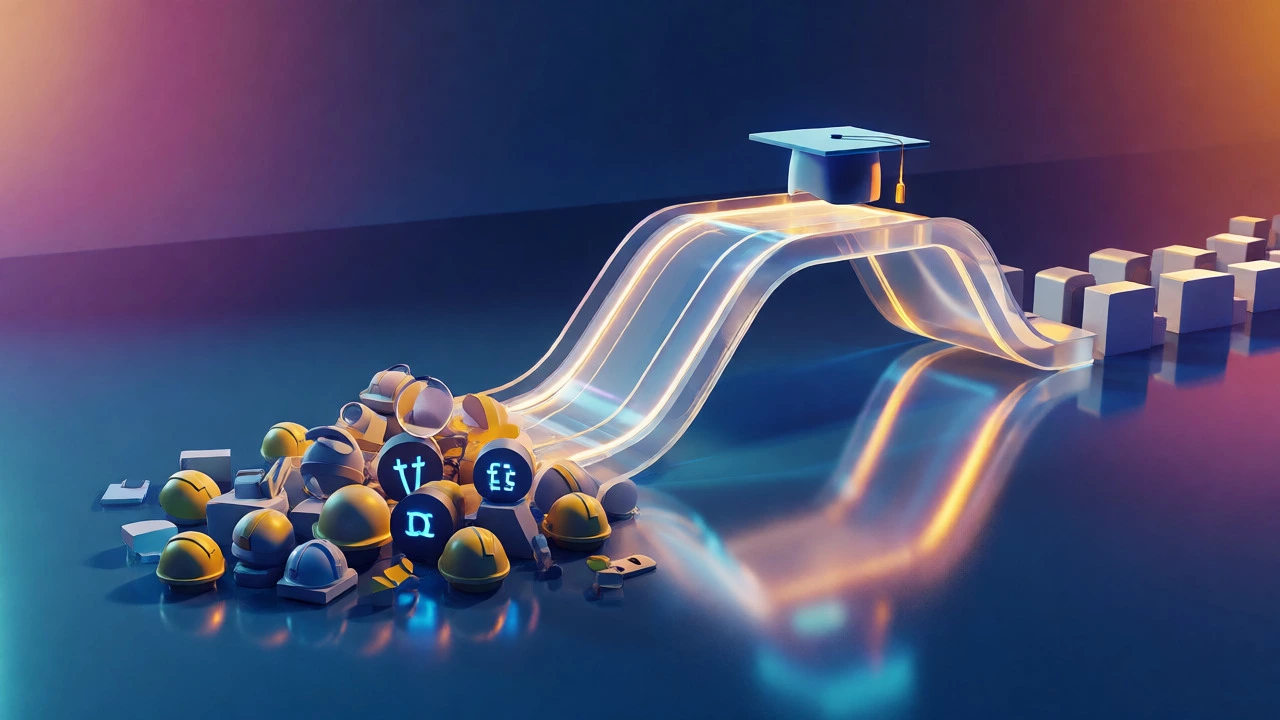 Conceptual bridge connecting work experience to a degree, bypassing traditional classes